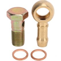 Minkurow - Kit de montaje de perno banjo M12 x 1,5 mm con 2 arandelas Adaptador de montaje de freno banjo de aleación de aluminio para automóvil