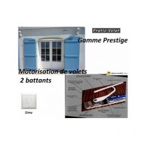 Kit de motorisation radio pour volets 2 battants PRESTIGE RADIO SIMU / Compatible RTS YSLO