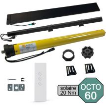 Kit de motorisation radio solaire pour volet roulant 40 kg - 20 Nm
