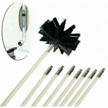 Kit de Nettoyage de Conduit de Forage Comprenant des Tiges et des Brosses.