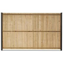 Gardenode - Kit De Ocultación En Madera Tratada 2,5m Largo X 1,75m Alto