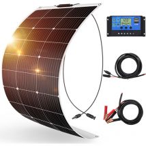Kit de panneau solaire 100W Panneau solaire monocristallin semi-flexible pour maison/VR/batterie/bateau - Dokio