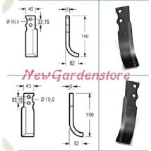 Kit De Pièces Détachées Originales Goldoni Pour Houe De Motoculteur 22 00070921