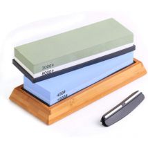 Senderpick - Kit de pierre à aiguiser double face, kit de pierre à aiguiser, pierre à aiguiser professionnelle pour couteaux de cuisine