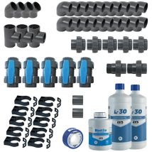 ESC - Kit de plomberie diamètre 50 mm pour construction de piscine