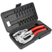 Ineasicer - Kit de poinçonnage manuel en acier inoxydable Pince à percer les trous en plastique