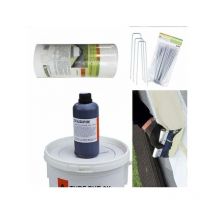 Kit de pose de pelouse Artificielle 10 kg de colle + 25 m de bande de jonction + 20 piquets