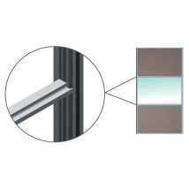 Ensemble de profils japonais de classe h 1,16 Mts - Kit de profils japonais h, portes recouvertes d'aluminium ou de bois