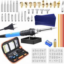 Kit de Pyrogravure, Outil De Gravure Au Bois Professionnel Pancellent Avec Fer à Souder,DEBUNS