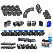 APF - Kit de raccord pvc pour filtration d63 b24k010