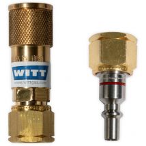 Kit de raccord rapide + goupille pour propane 1/4' gauche - Witt