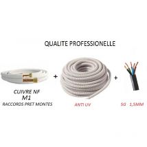 Kit De Raccordement Complet 1/4 1/2 Toute Climatisation 5 Metres Pret A Poser