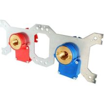 Kit de fixation double 3/4ek pour tube diametre 20 - femelle 15/21