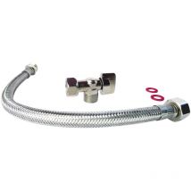 Kit de raccordement wc avec un robinet de wc, un flexible, 2 joints