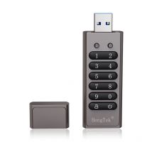 Stol - lifcausal Clé usb 3.0 Sécurisée 64GB Gris - Cryptage 256 bits avec Réinitialisation/Effacement/Verrouillage Automatique