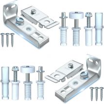 Rapanda - Kit de réparation de matériel de porte pliante - Lot de 2 pièces de rechange pour portes de placard coulissantes pliantes comprenant un