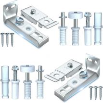 Kit de réparation de matériel de porte pliante - Lot de 2 pièces de rechange pour portes de placard coulissantes pliantes comprenant un support