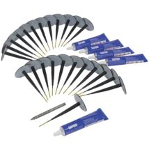 Schrader – Kit réparation pneus tubeless – Outil du mécanicien – Accessoire de outil du mécanicien inclus, Marque automobile compatible, Filetage 