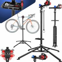 Tectake - Pied d'atelier vélo Support de montage Pliable, pour tous les modèles courants