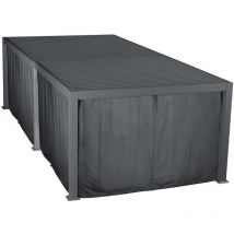 Hesperide - Kit de rideaux, moustiquaires et de rails pour tonnelle Evora grand modèle - Hespéride