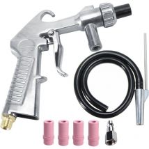 Tonchean - Kit de sablage au jet de sable Pistolet d'alimentation par siphon pour sablage Buse pour éliminer la rouille Sablage abrasif pour cabines
