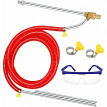 Kit de sablage Haute Pression pour Nettoyeur Haute Pression et sablage Humide 5000 PSI, déconnexion Rapide 1/4', avec Masque, Orifice 3,5, pour
