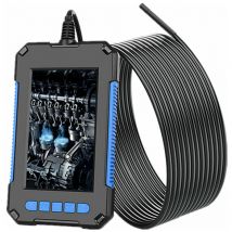 Endoscope industriel, caméra d'inspection numérique hd 1080p, écran de 4,3', caméra serpent étanche de 5.5 mm, avec 6 lumières led, batterie de 2600