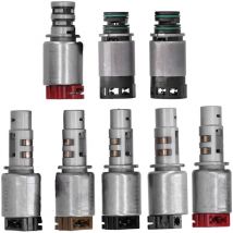 Jeffergarden - Kit de Solénoïde de Transmission 8 Pièces, Kit D'électrovanne de Boîte de Vitesses de Commande de Changement de Vitesse A6MF1 / 2