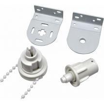 Kit de store enrouleur 32 mm, complet avec embrayage pour store enrouleur avec chaîne de cordon pour store enrouleur, support pour store enrouleur,