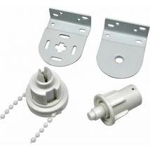 Kit de store enrouleur 32 mm, complet avec embrayage pour store enrouleur avec chaîne de cordon pour store enrouleur, support pour store enrouleur,