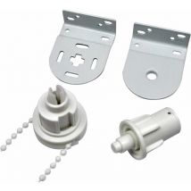 Kit de store enrouleur 32 mm, complet avec embrayage pour store enrouleur avec chaîne de cordon pour store enrouleur, support pour store enrouleur,
