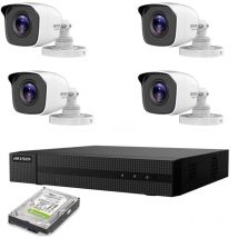 Hikvision - kit de surveillance vidéo ahd 4 caméras 5 mpx hd 1TB