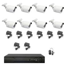Housecurity - kit de surveillance vidéo ahd 8 caméras infrarouge 5 mpx ip dvr 8 canaux
