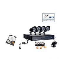 Housecurity - kit de videosurveillance 8 camera infrarouge + dvr + alimentation + cables