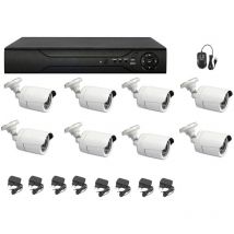Housecurity - kit de surveillance vidéo ahd 8 caméras 5 mpx dvr 16 ch