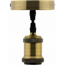 Elexity - Kit de suspension luminaire métal avec cordon textile Cuivre - Zenitech