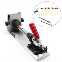 Senderpick - Kit de système de menuiserie de gabarit de trou de poche de travail en bois + outil de prise de foret Schrauben Bohren