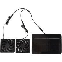 Kit de ventilateur à énergie solaire étanche Portable 10W 12V pour poulailler serre chien maison hangar échappement refroidissement Ventilation