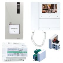 Comelit - Kit Videoportero unifamiliar de 2 hilos con videoportero Mini y People PL8461M