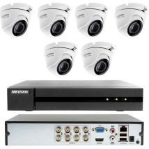Hikvision - kit de vidéosurveillance cloud dvr 8 canaux 6 caméras 4MP ahd
