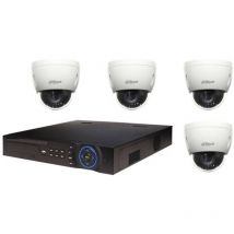 Kit de Vidéosurveillance Dahua Enregistreur dvr et 4 Mini Caméras Dôme Analogiques hdcvi