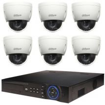 Kit de Vidéosurveillance Dahua Enregistreur dvr et 6 Mini Caméras Dôme Analogiques hdcvi