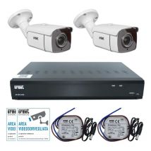 Ahd 1080N Kit de videovigilancia de 8 canales con 2 cámaras 1097/818 - Urmet