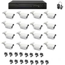 Housecurity - kit de surveillance vidéo ahd 16 caméras 5 mpx dvr 16 ch