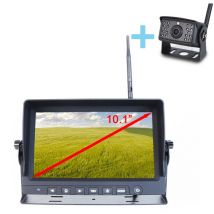 Kit de vista posteriore wireless Yatek Schermo AHD 10.1" + telecamera 1080P 120o(H) de visione concon una distanza de ricezione de 150m