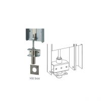 Kit DECAYEUX Haut et bas pour serrure bandeau DAD900 - Marron - 727070