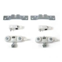 Kit sistema scorrevole per porte scrigno delta portata 80 kg per binario alto