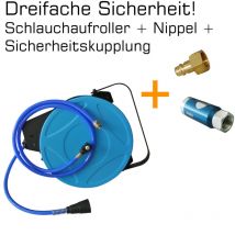 Kit d'enrouleur de tuyau Ewo E48320 + 411.422 + 243.56 - Blau