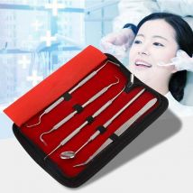 Ulisem - Kit Dentista - Set di Strumenti Dentista Professionale in Acciaio Inossidabile da 5 Pezzi Kit di Pulizia per Adulti, Bambini e Animali