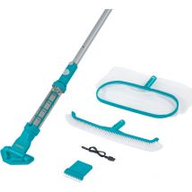 Kit d'entretien de piscine Bestway avec aspirateur de piscine à batterie pour piscines jusqu'à 610 cm - 7 pièces